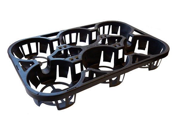 6 Count Tray for 6-6.5 Inch Round Pots - 58 per case - Carry Trays